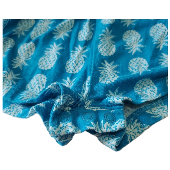 Old Navy Baby Girl's Sleeveless Pineapple Print Jersey-Knit Romper Size 3-6M - Picture 3 of 10